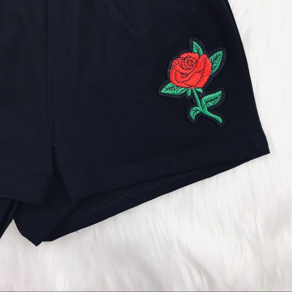 Little Girls 2 Piece Set Black Knot Top & Shorts 8 - Picture 5 of 13